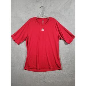 Adidas Activewear Shirt Mens 3XL Red Short Sleeve
